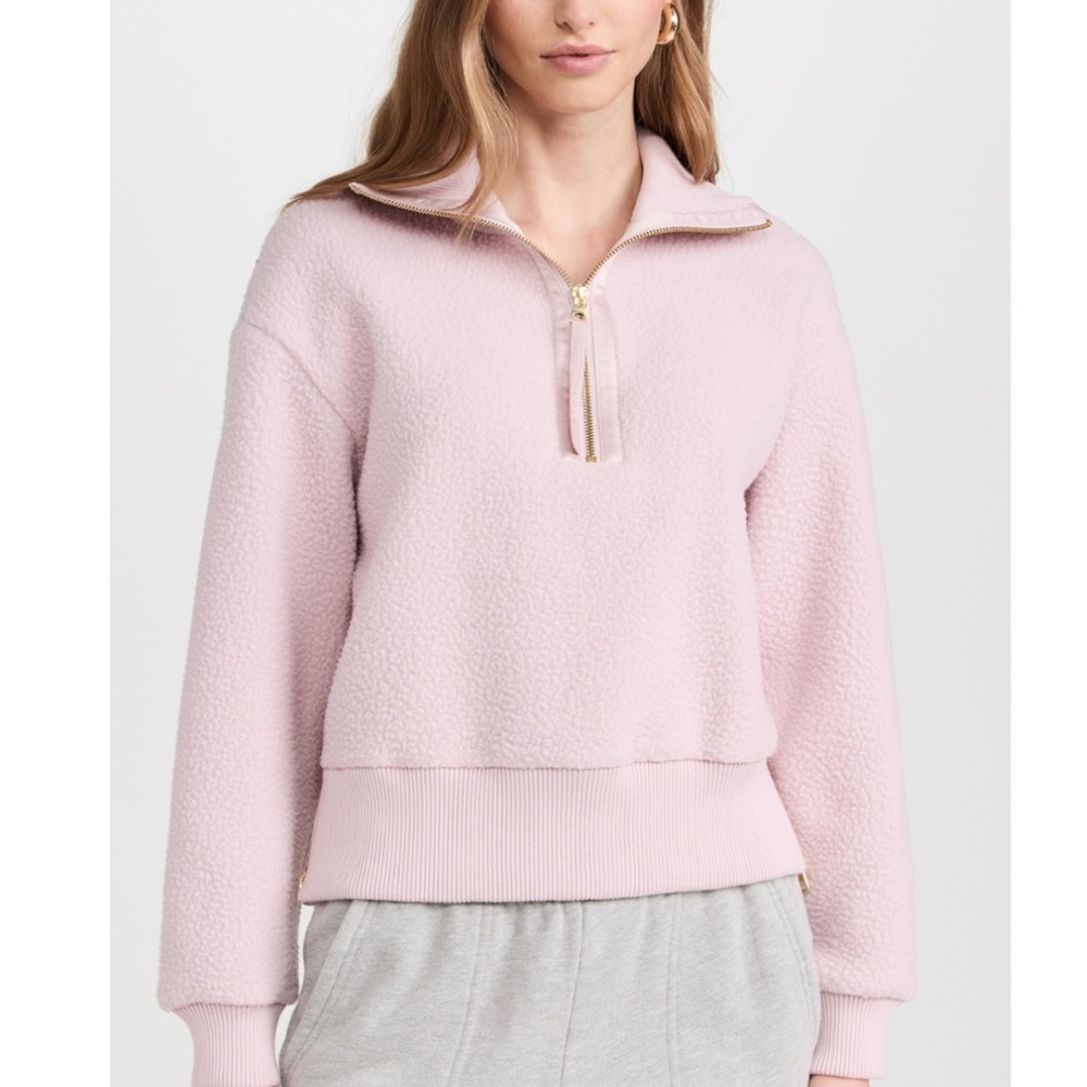 NWOT Varley Roselle Half Zip Fleece Size S in Burnished Lilac. Sold out online.